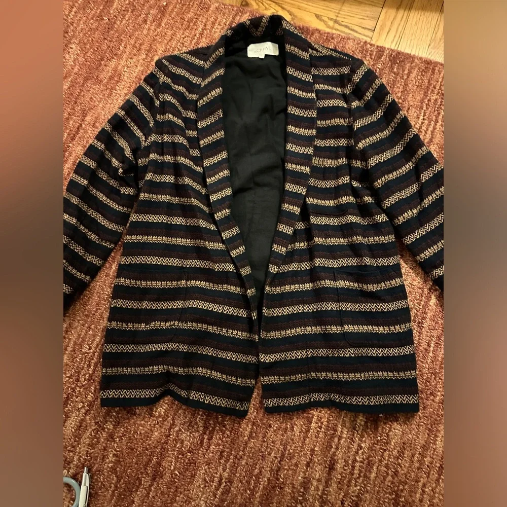 The Great Maroon and Navy Blazer Size 1 Small - Picture 3 of 6